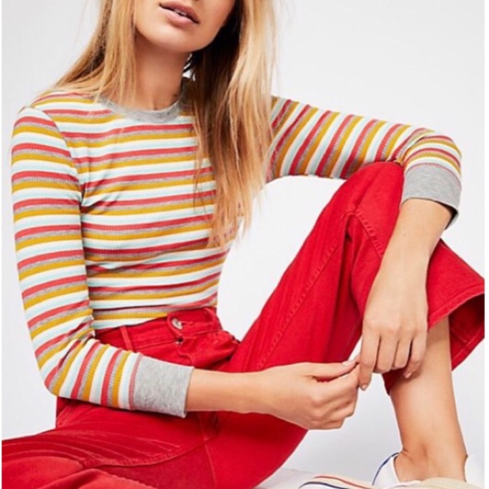 Free People Good On You Striped Tee